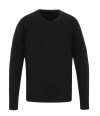 PR400 Premier Essential Acrylic V Neck Sweater Black colour image